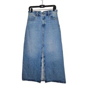 SPRWMN NWOT Coco A-Line Denim Maxi Skirt 28 Blue Countrycore Womens Long Jean